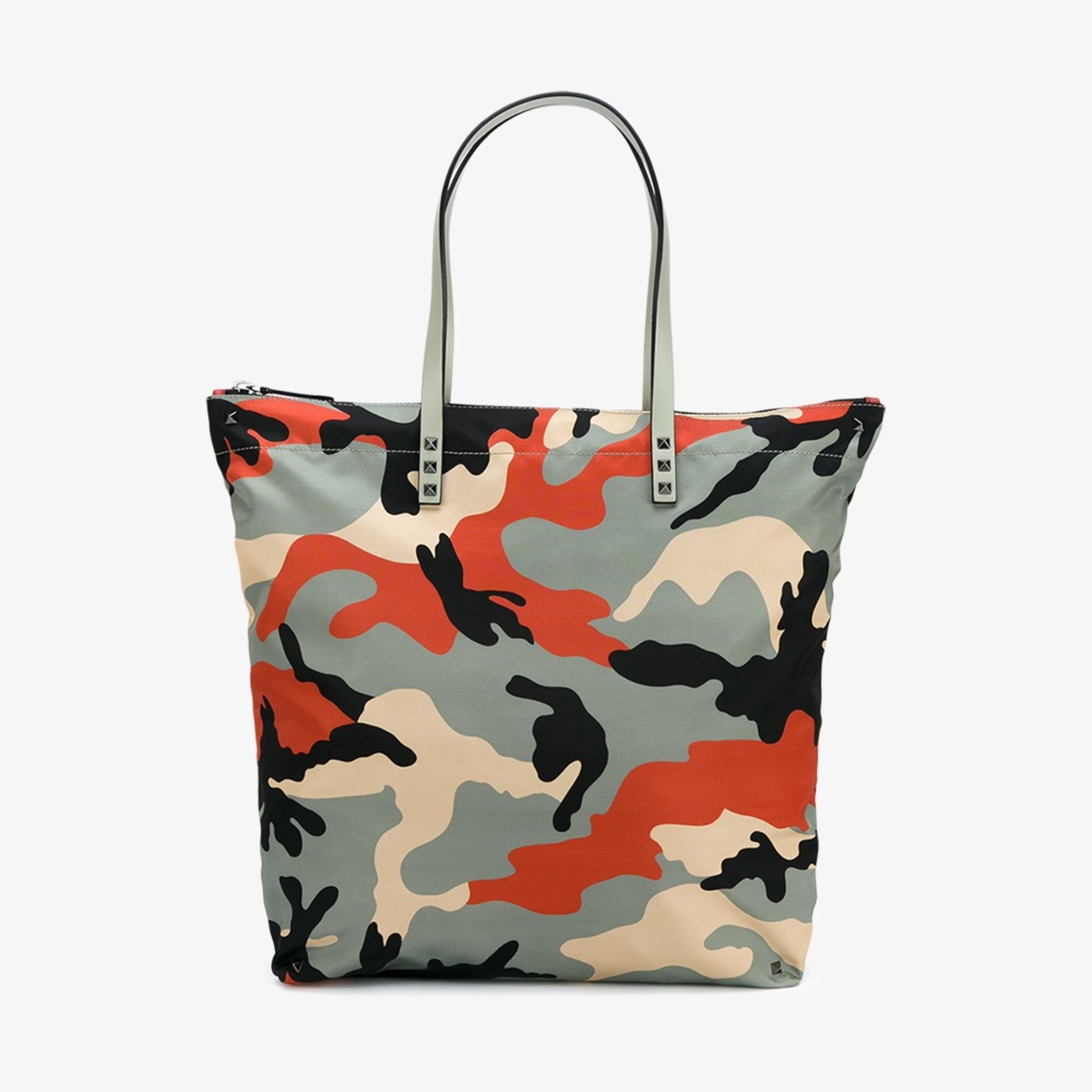 valentino rockstud camo tote