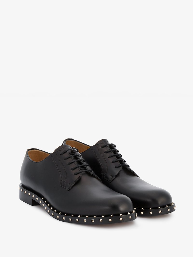 valentino garavani roman stud derby shoes