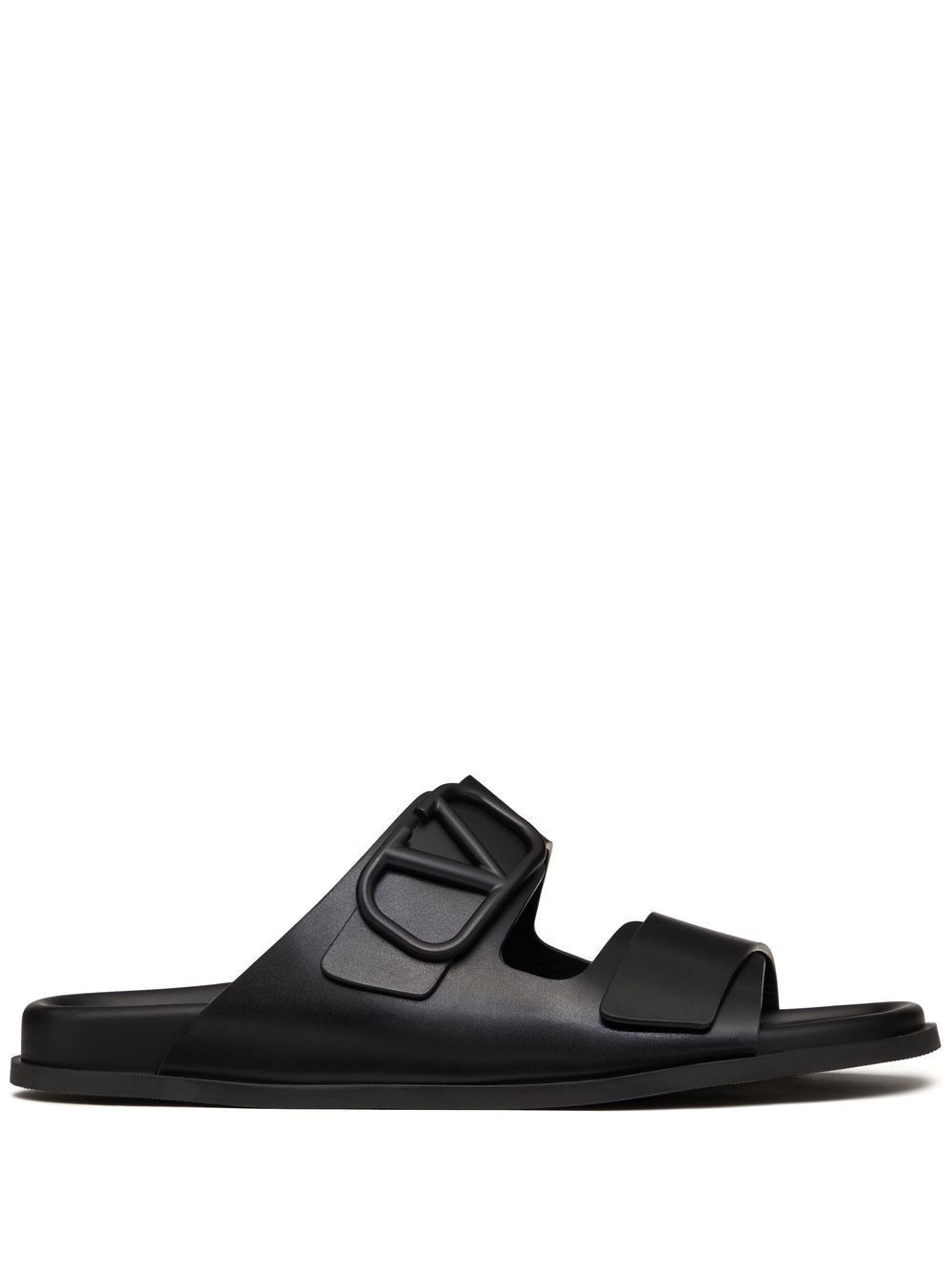 Valentino Garavani Black Slides New