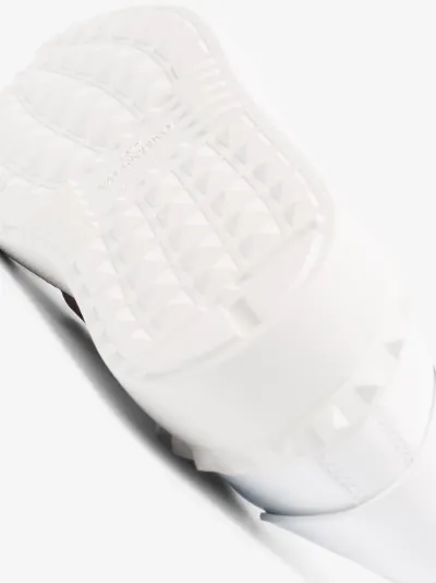 valentino white rockstud sneakers