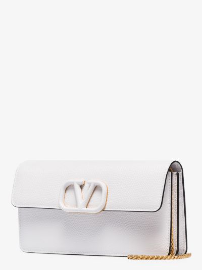 valentino white clutch bag