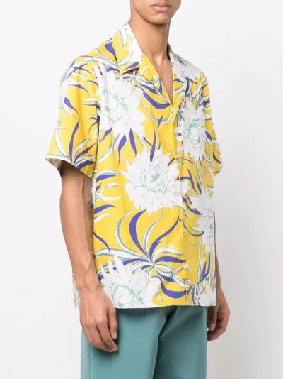 graphic-print short-sleeve shirt 