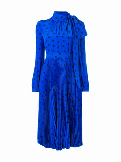 heart print midi dress