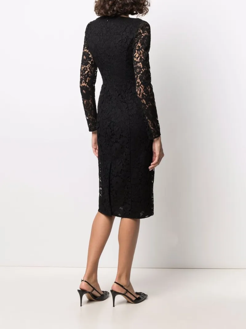 mid length lace dress