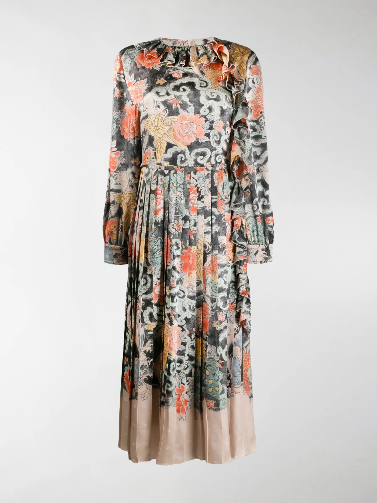 oriental satin dress