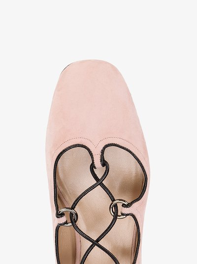 valentino lace up flats