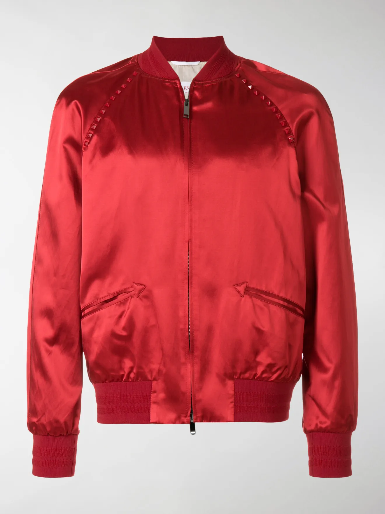 valentino rockstud bomber jacket