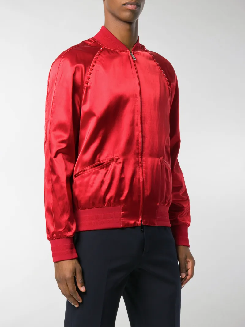 valentino rockstud bomber jacket