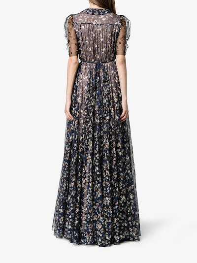 sheer maxi robe