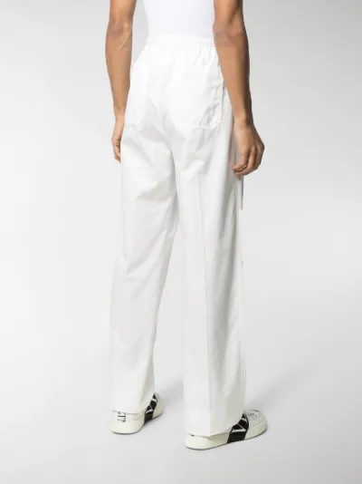 wide leg drawstring trousers