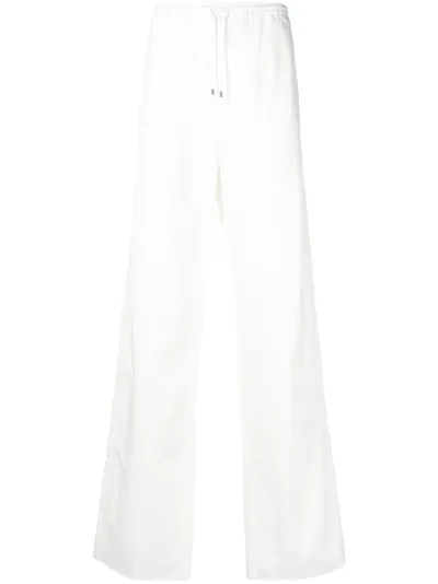 wide leg drawstring trousers