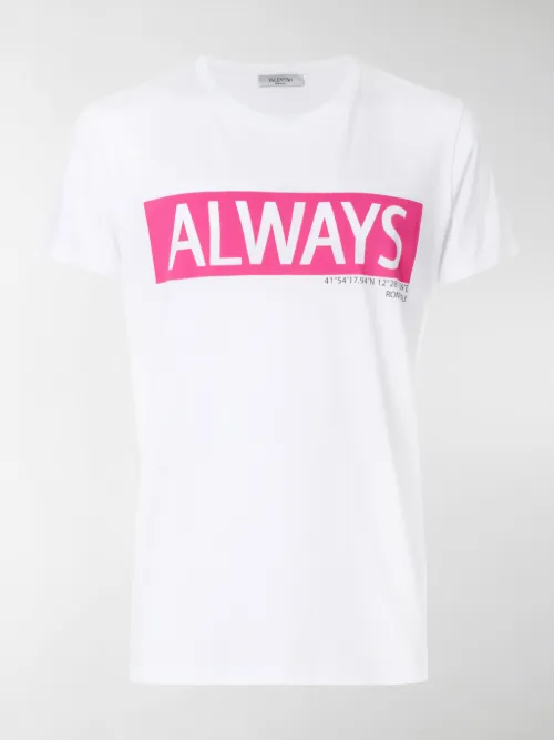 Valentino - T-shirt con slogan Always