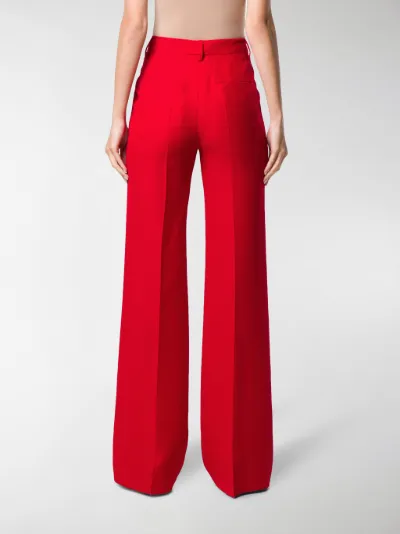 tailored flared trousers