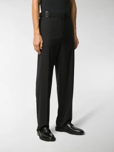 tailored straight leg trousers