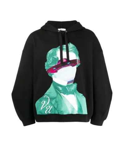 face print hoodie