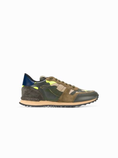 valentino garavani rockrunner camouflage sneaker