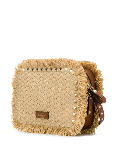 valentino raffia tote