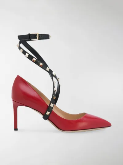 valentino garavani studwrap leather pumps