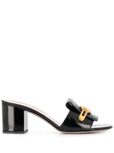valentino mules black