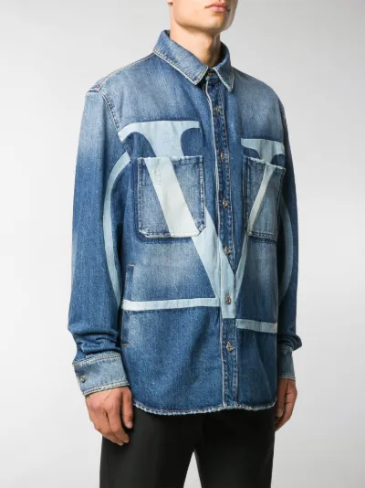 valentino denim shirt