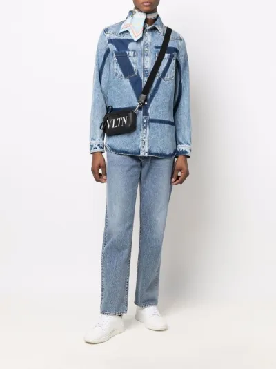 VLogo Signature print denim shirt | Valentino | Eraldo.com