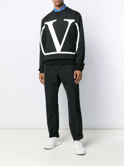 valentino v logo sweatshirt