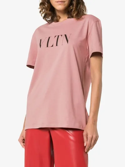 Valentino VLTN print T-shirt pink | MODES