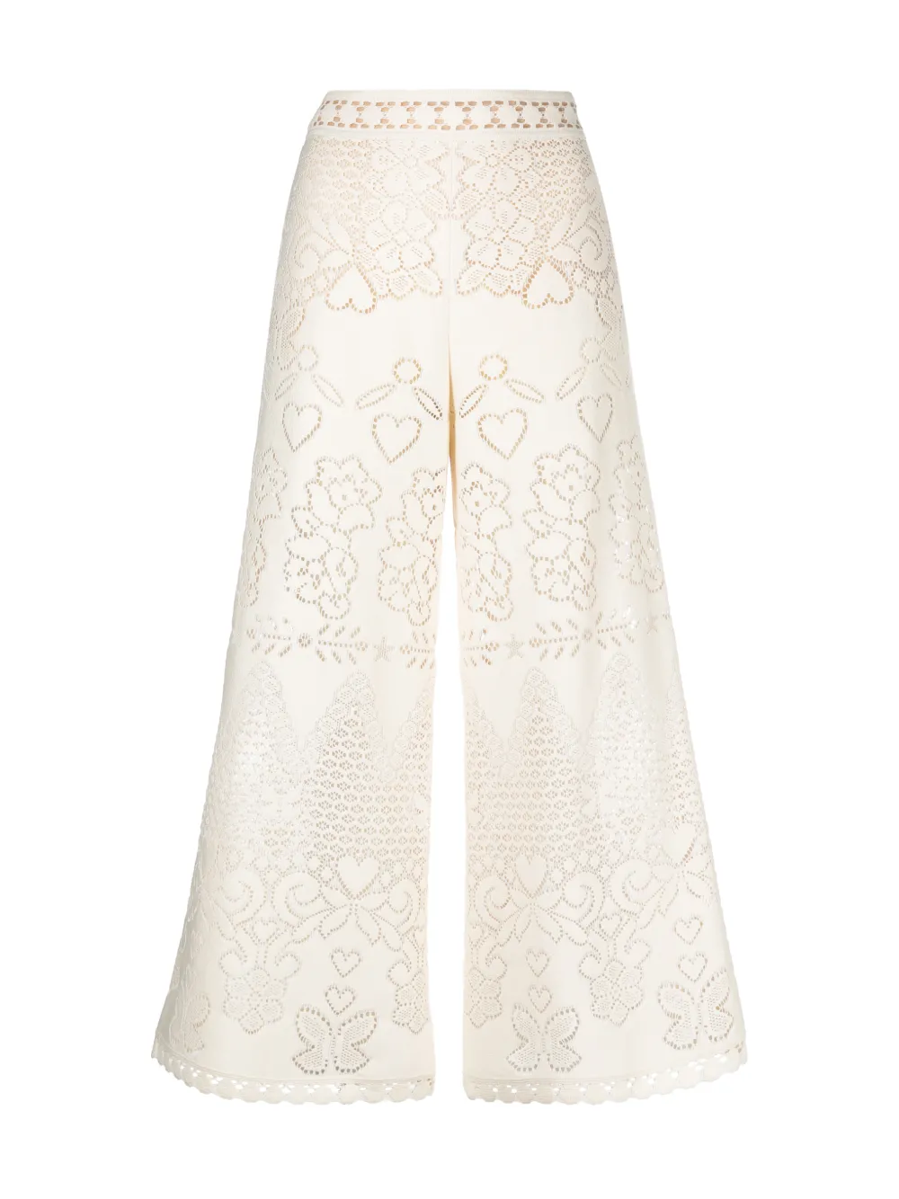 wide-leg lace trousers | Valentino 