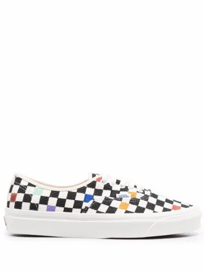 vans authentic pro navy checkerboard