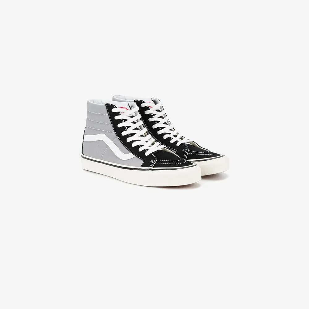 vans sk8 hi black grey