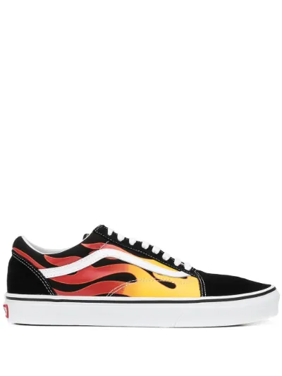 vans flame old skool black