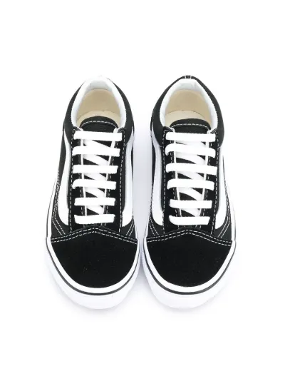 lace up vans black