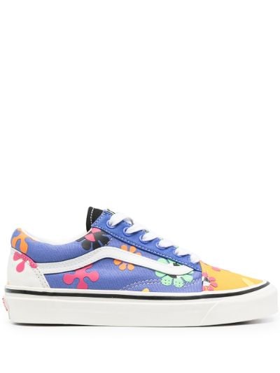 vans floral sneakers