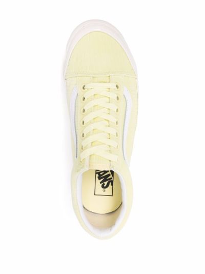 pastel yellow vans old skool