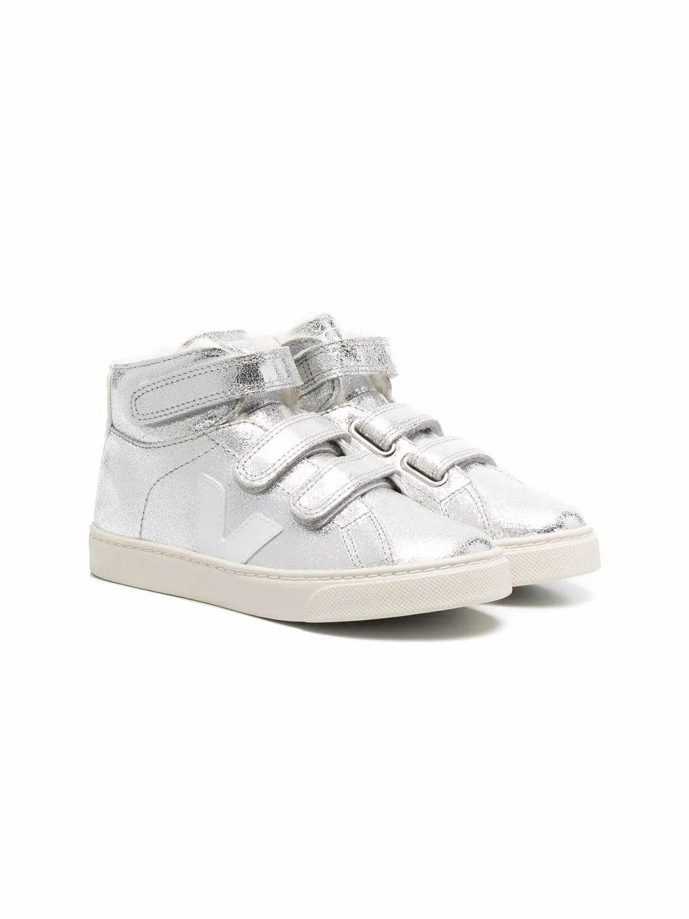 Esplar shearling touch-strap sneakers | Veja Kids | Eraldo.com