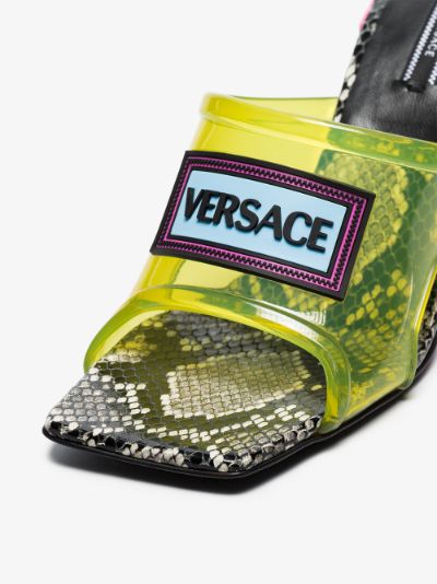 versace snake sandals