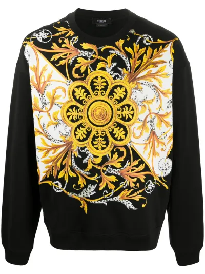 Blasone barocco print hoodie deals