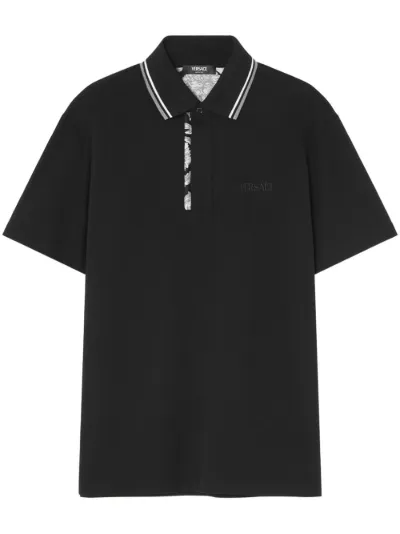 Versace Barocco embroidered polo shirt Eraldo DE