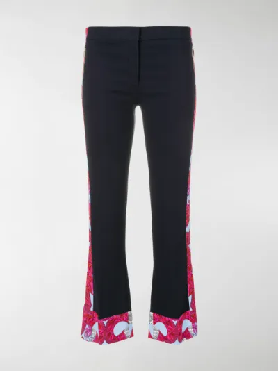 Versace - Barocco Istante trimmed trousers