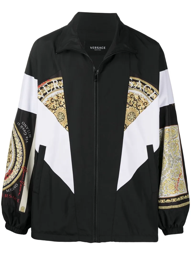 versace black and white jacket