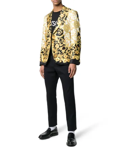 Baroque print blazer Versace Eraldo