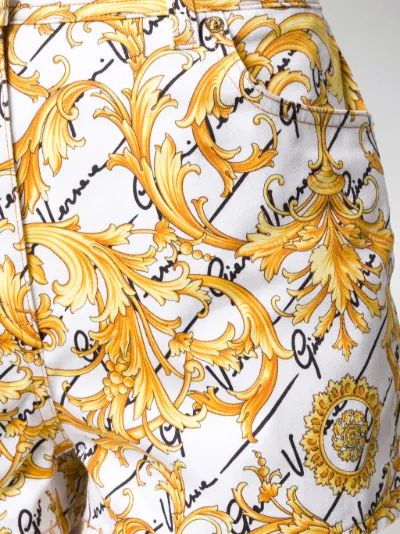 versace denim shorts