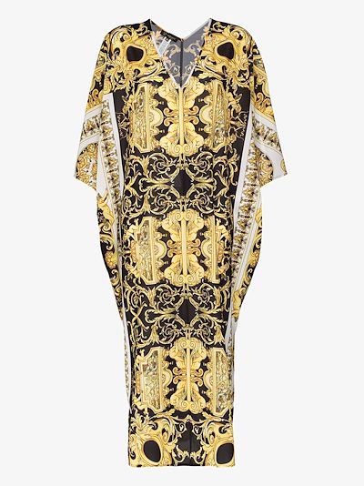 versace print maxi dress