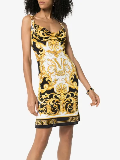 barocco print dress