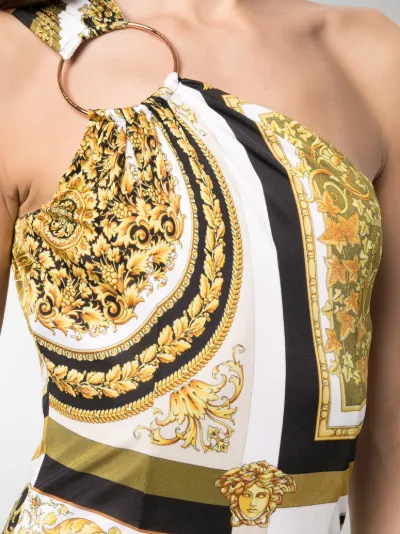 versace baroque print dress