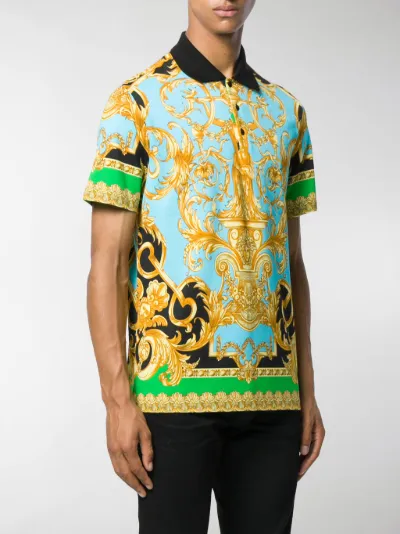 versace baroque polo shirt