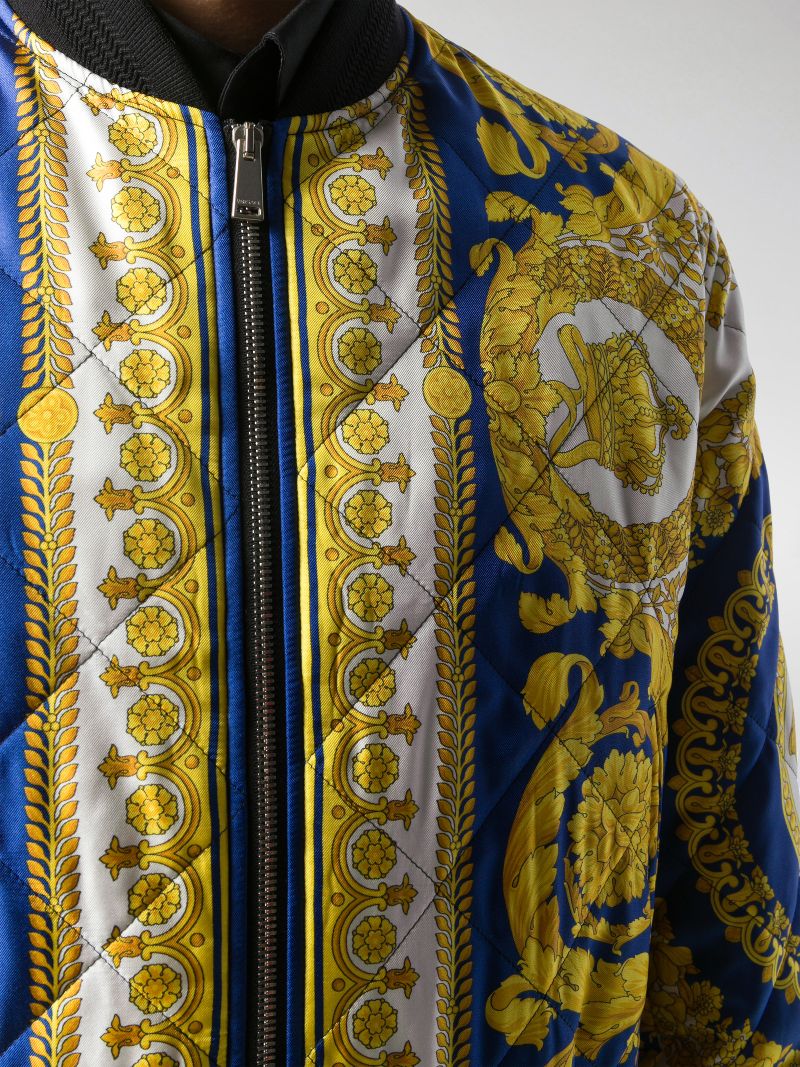 versace baroque bomber jacket