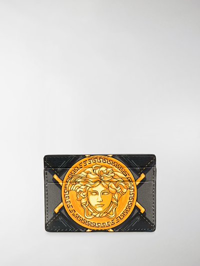 versace bondage medusa card holder black modes versace bondage medusa card