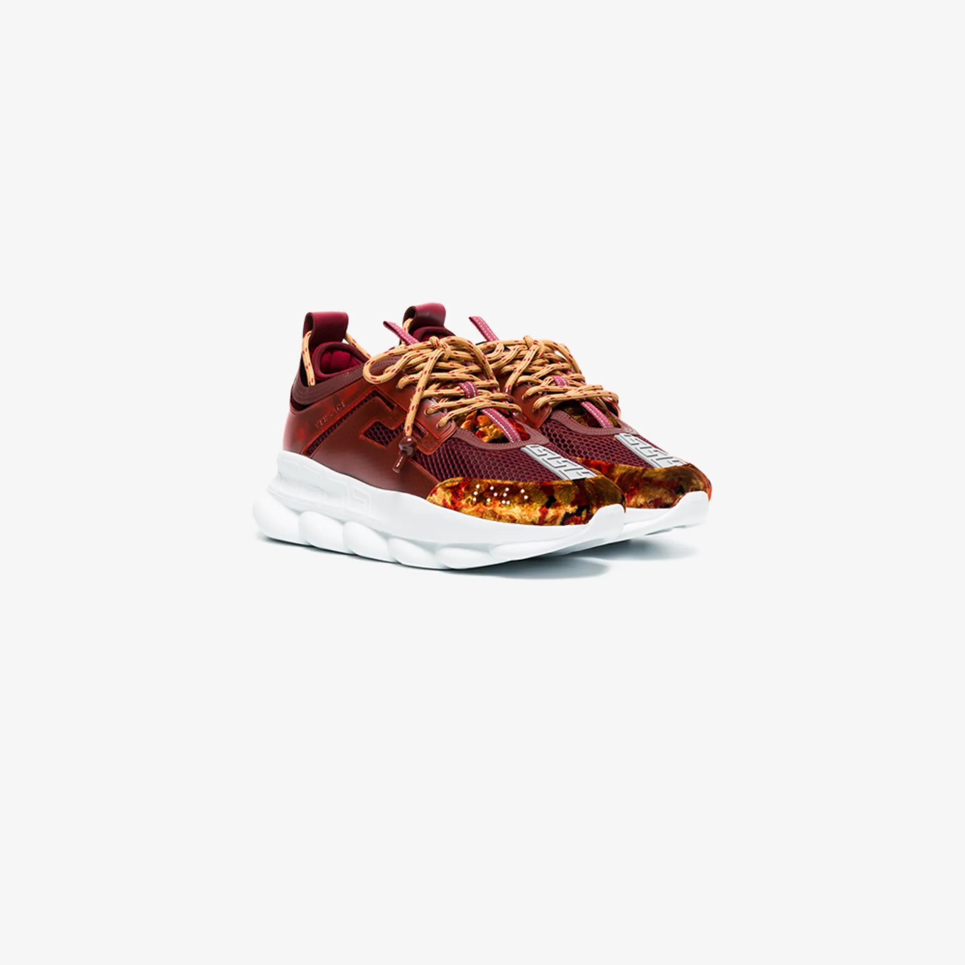 versace slippers burgundy