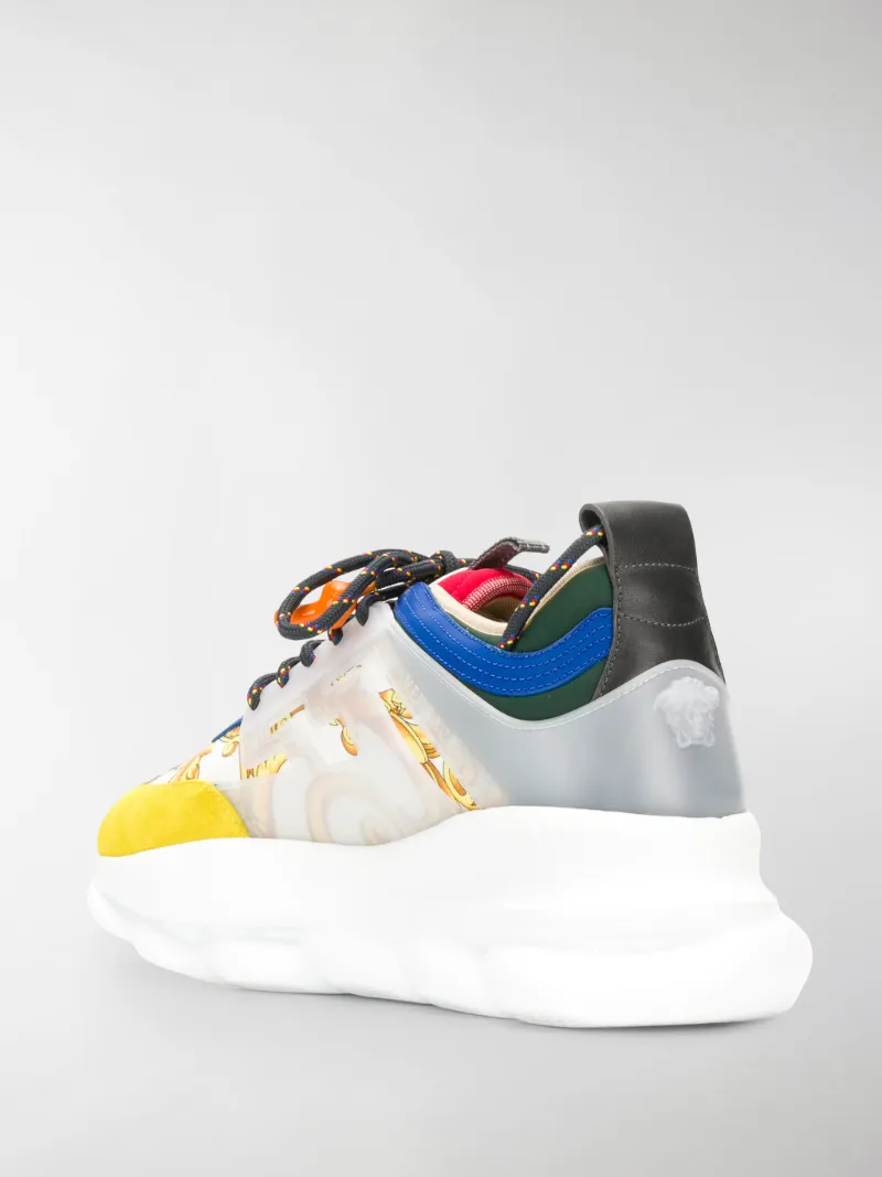 Versace Chain Reaction panelled sneakers white | MODES